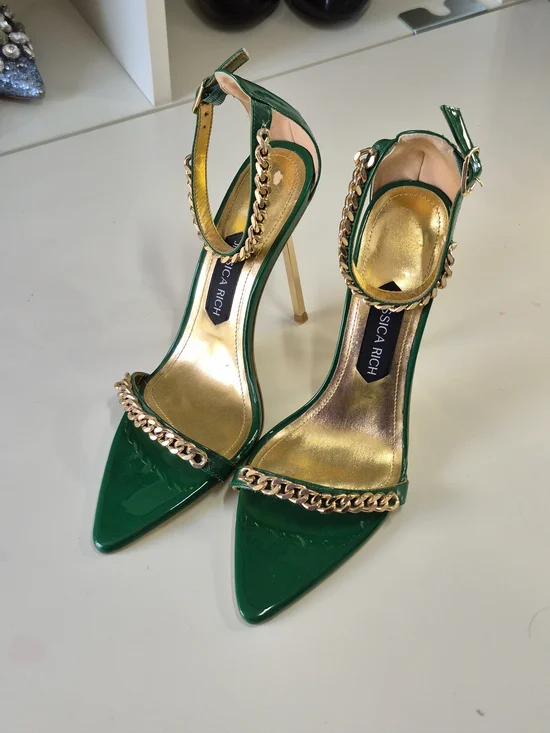 Green Patent Chain-Trim - Picture 3 of 7